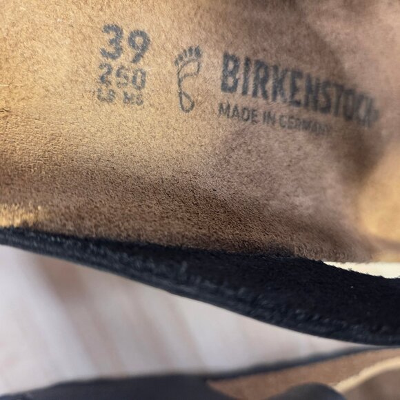 Birkenstock Gizeh Black Oiled Leather Thong Sandals Women EU 39/ US 8 - Picture 12 of 13